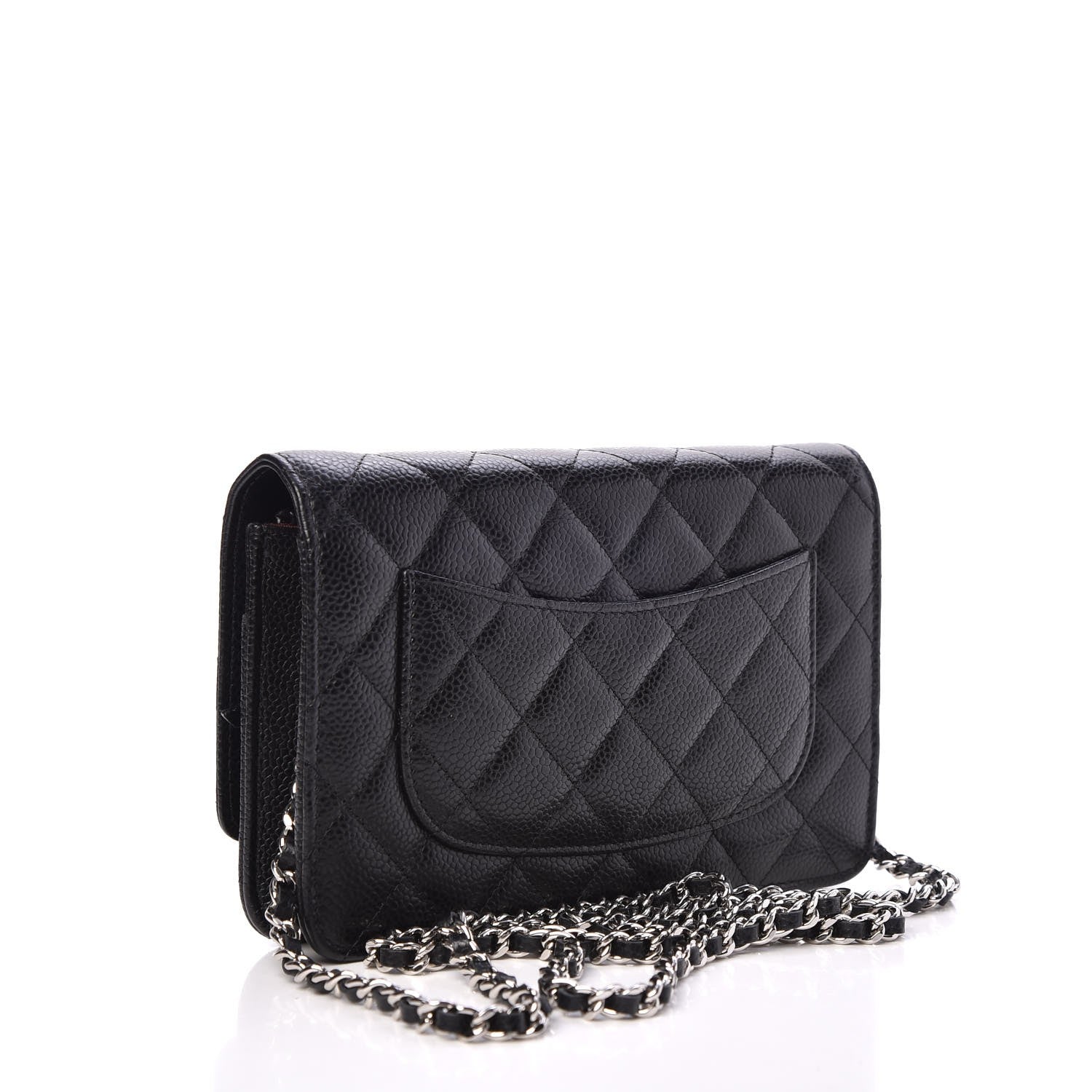 Chanel Caviar Quilted Wallet On Chain WOC Black 3 of 9