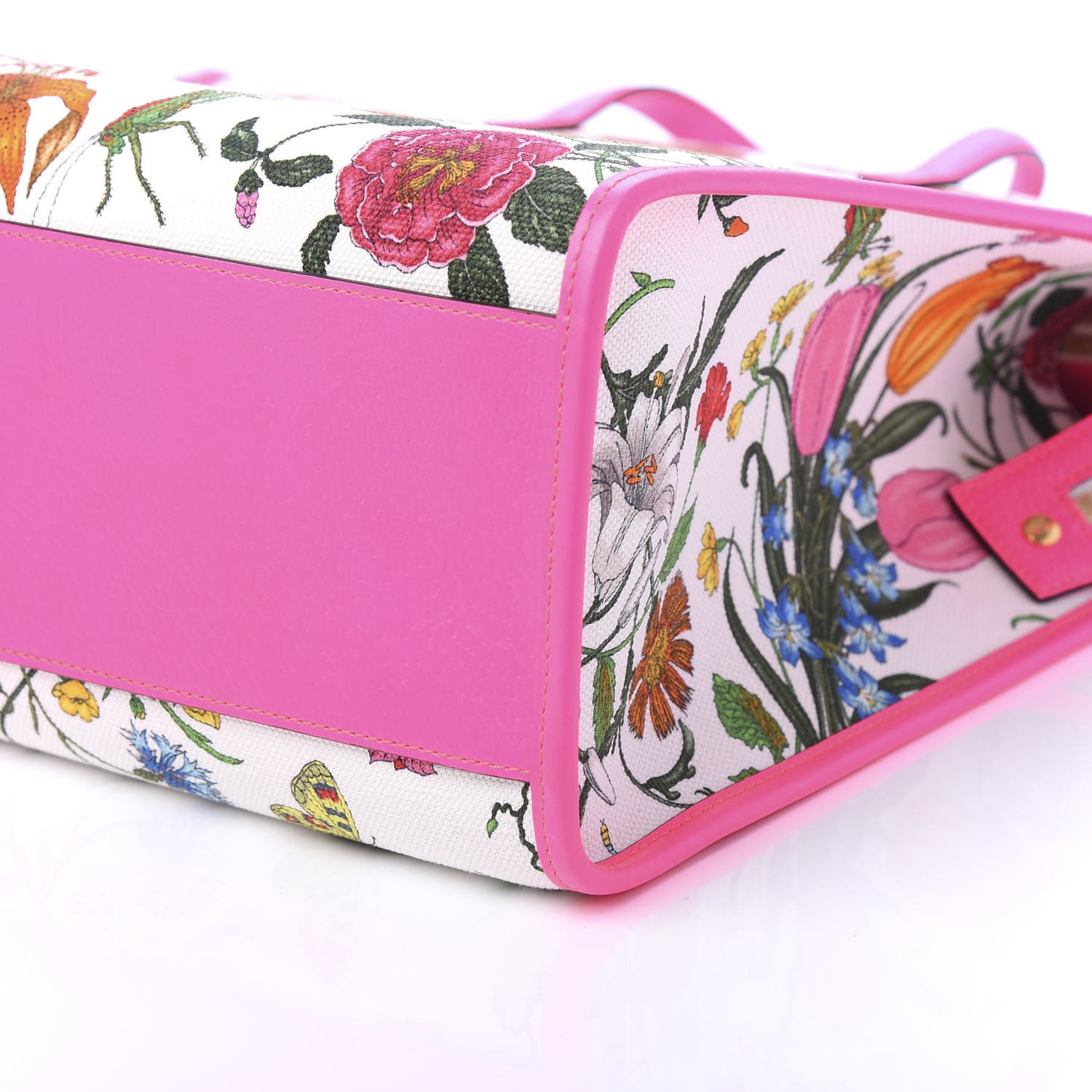 Canvas Large Flora Tote Pink Multicolor Fuchsia