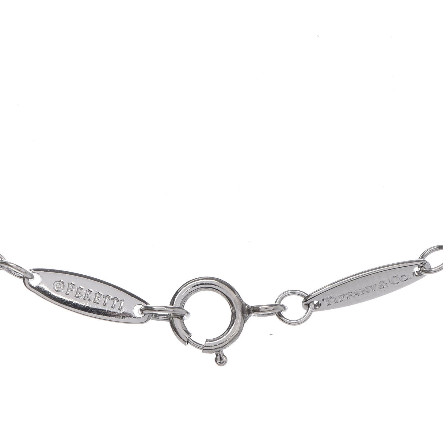 Platinum Diamond .19ct Elsa Peretti Diamonds by the Yard Pendant Necklace