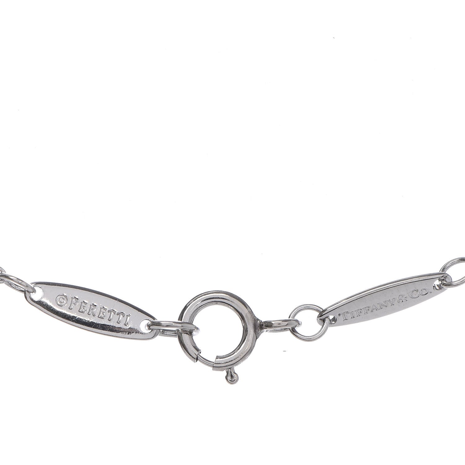 Tiffany Platinum Diamond .19ct Elsa Peretti Diamonds by the Yard Pendant Necklace 6 of 6