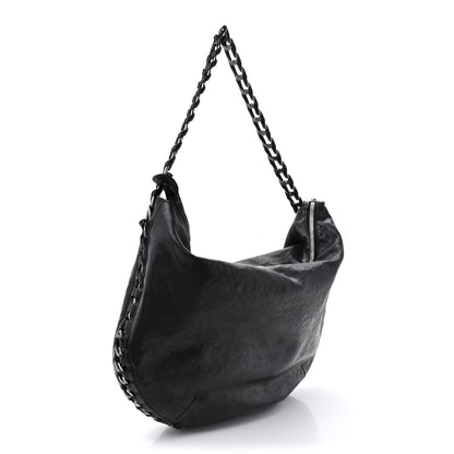 Chanel Calfskin Modern Chain Hobo Black 3 of 11