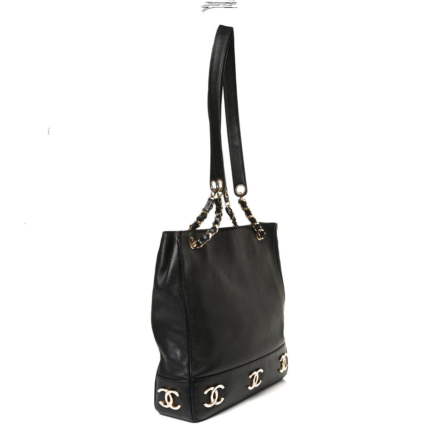 Caviar CC Shoulder Bag Black