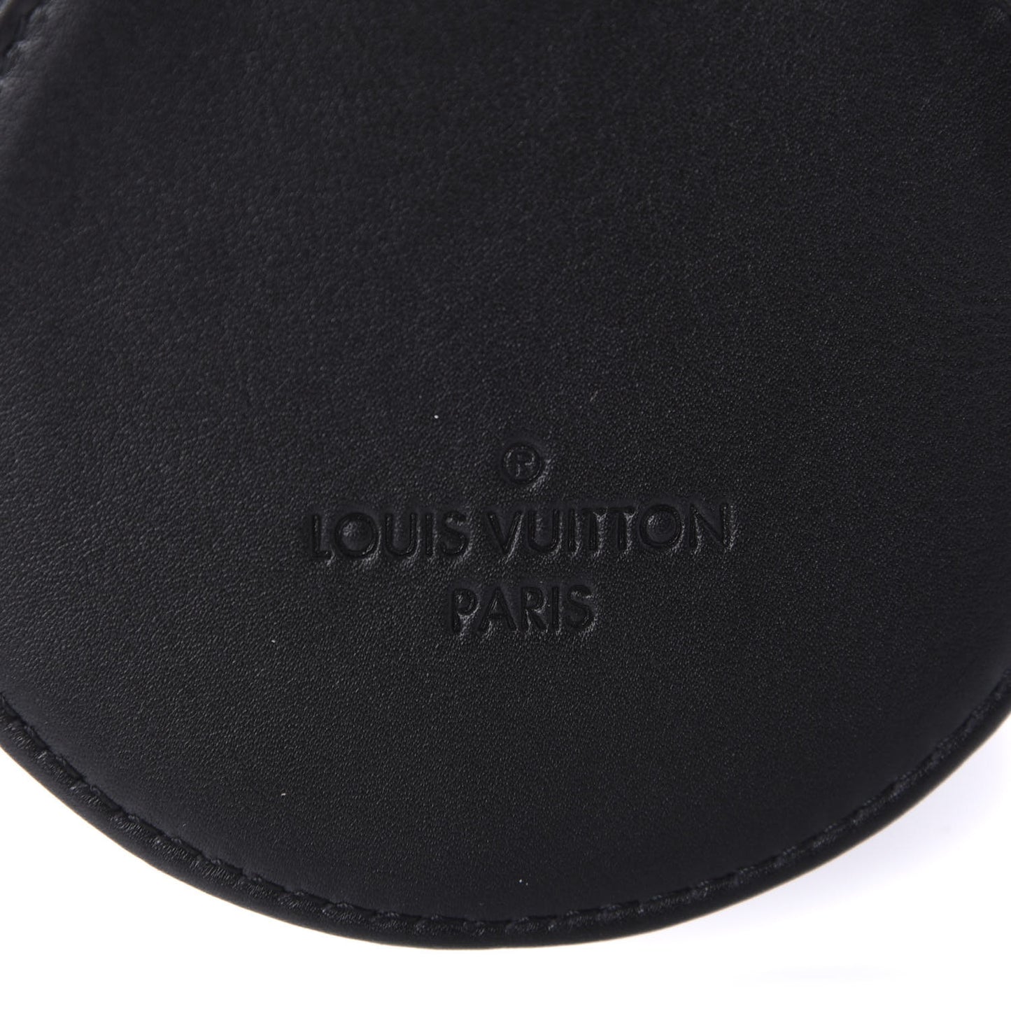 Calfskin New Wave Multi Pochette Round Coin Purse Black