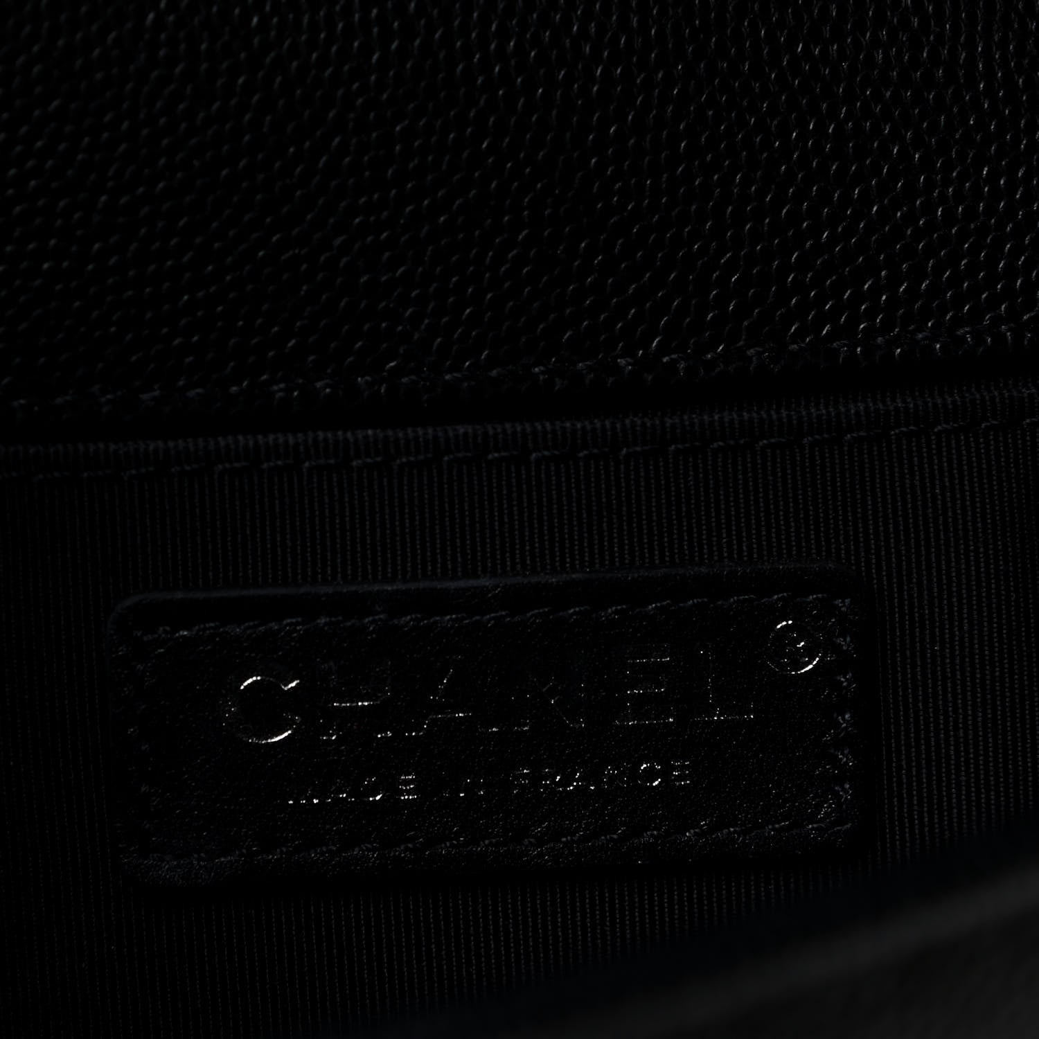 Chanel Caviar Quilted Medium Boy Flap Black 6 of 12