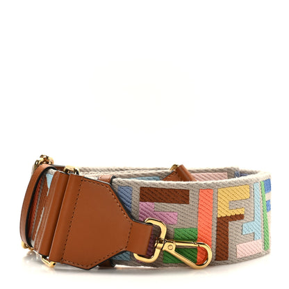 Fendi Ribbon Vitello King FF 1974 Strap You Beige Multicolor 1 of 5