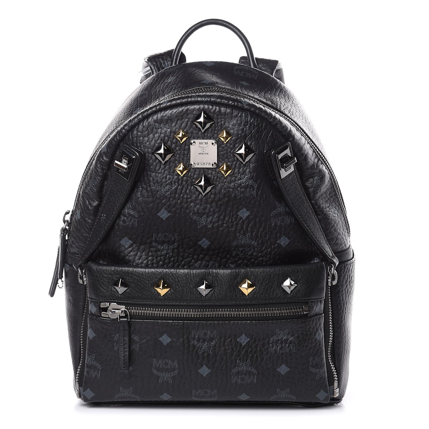 Visetos Studded Small Dual Stark Backpack Black