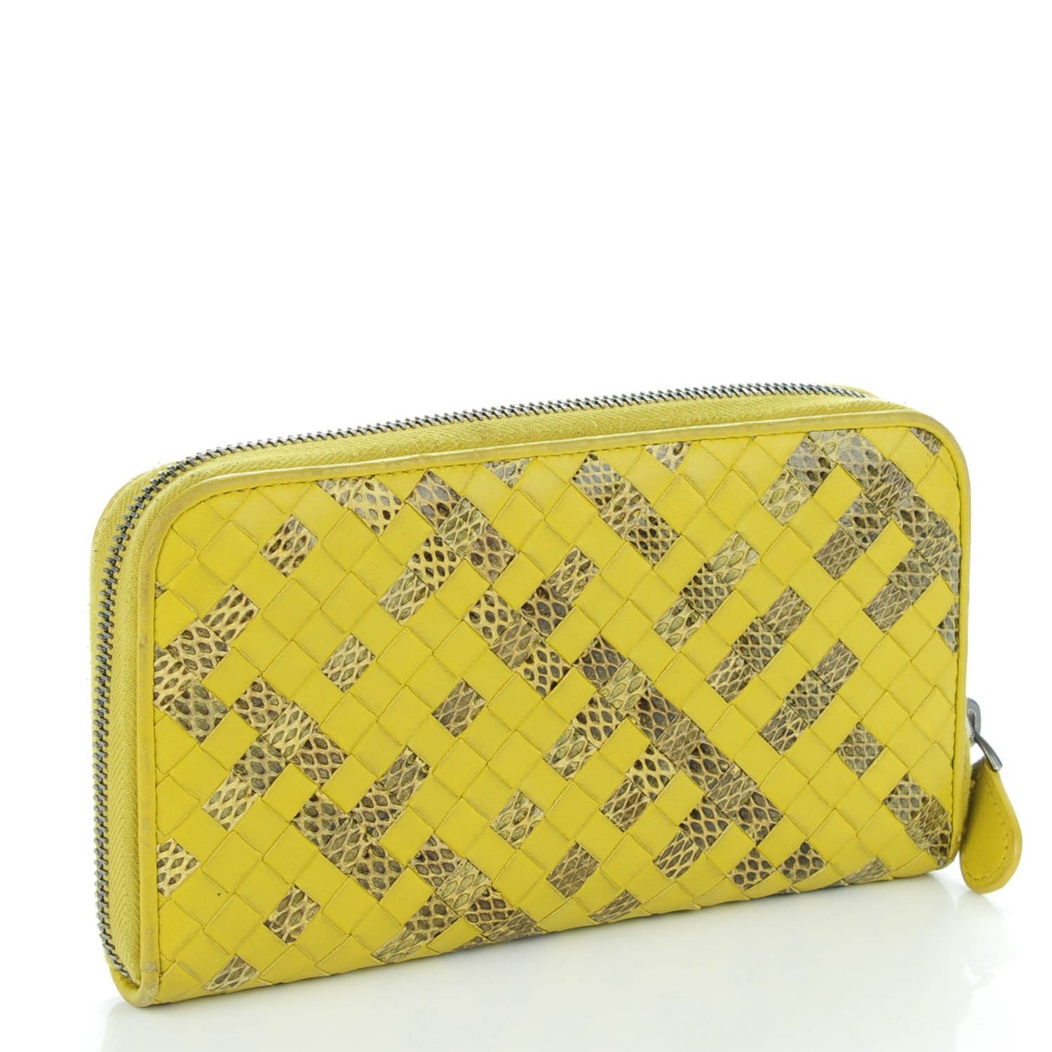 Bottega Veneta Nappa Intrecciato Ayers Zip Around Wallet Ancient Gold 3 of 8