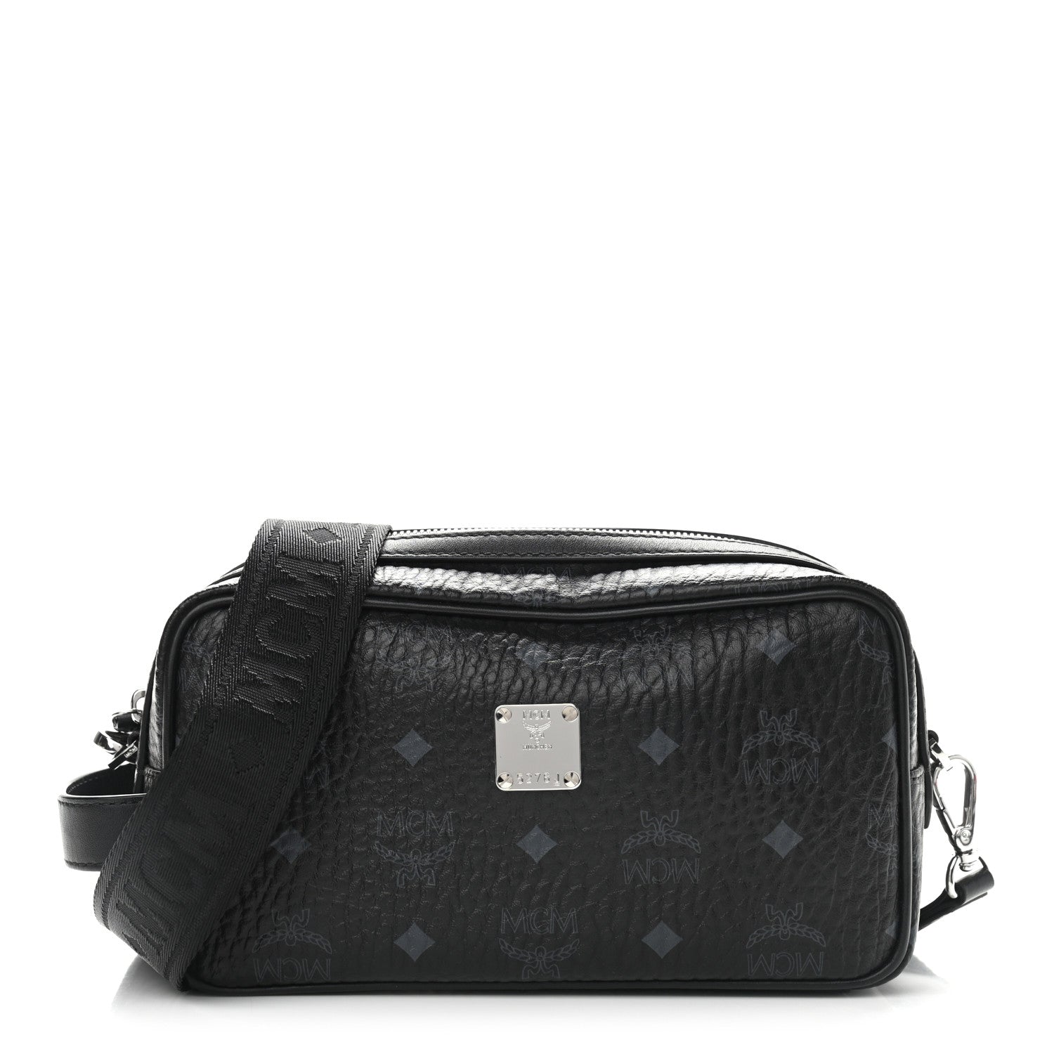 MCM Visetos Camera Crossbody Bag Black 1 of 9
