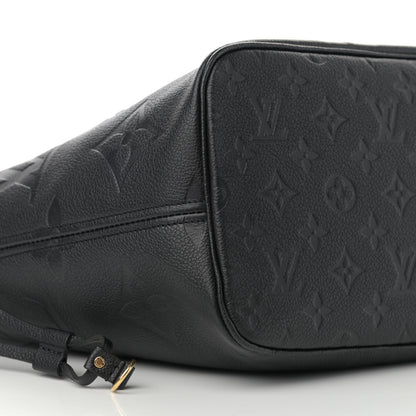 Louis Vuitton Empreinte Monogram Giant Neverfull MM Black 9 of 10