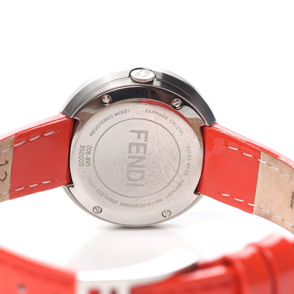 Fendi Stainless Steel Calfskin 28mm My Way Quartz Watch Red 6 of 7
