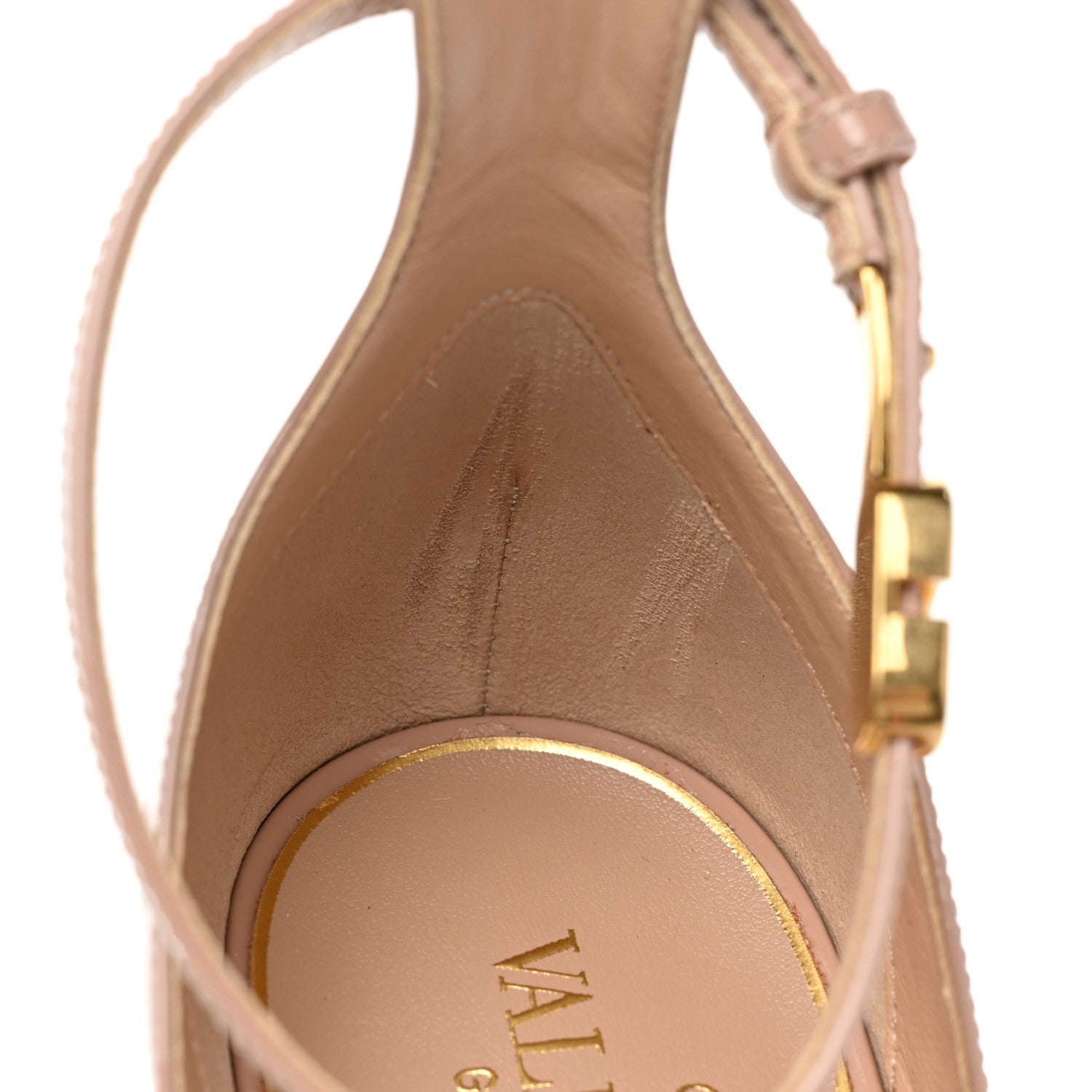 Valentino Garavani Patent Tan-Go 55/155mm Platform Sandals 39 Rose Cannelle 9 of 10