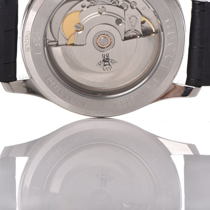Gucci Stainless Steel Alligator 38mm G-Timeless Charm Automatic Watch Black 9 of 13