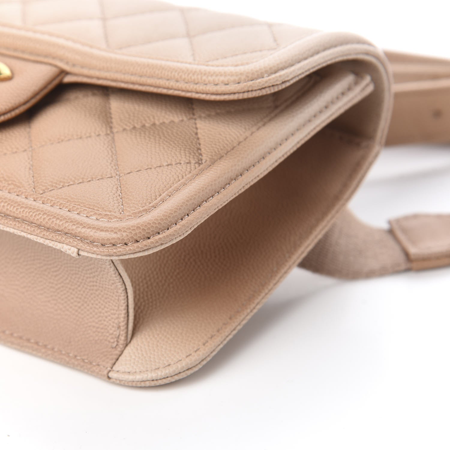 Chanel Caviar Quilted Sunset On The Sea Waist Bag Beige 9 of 9