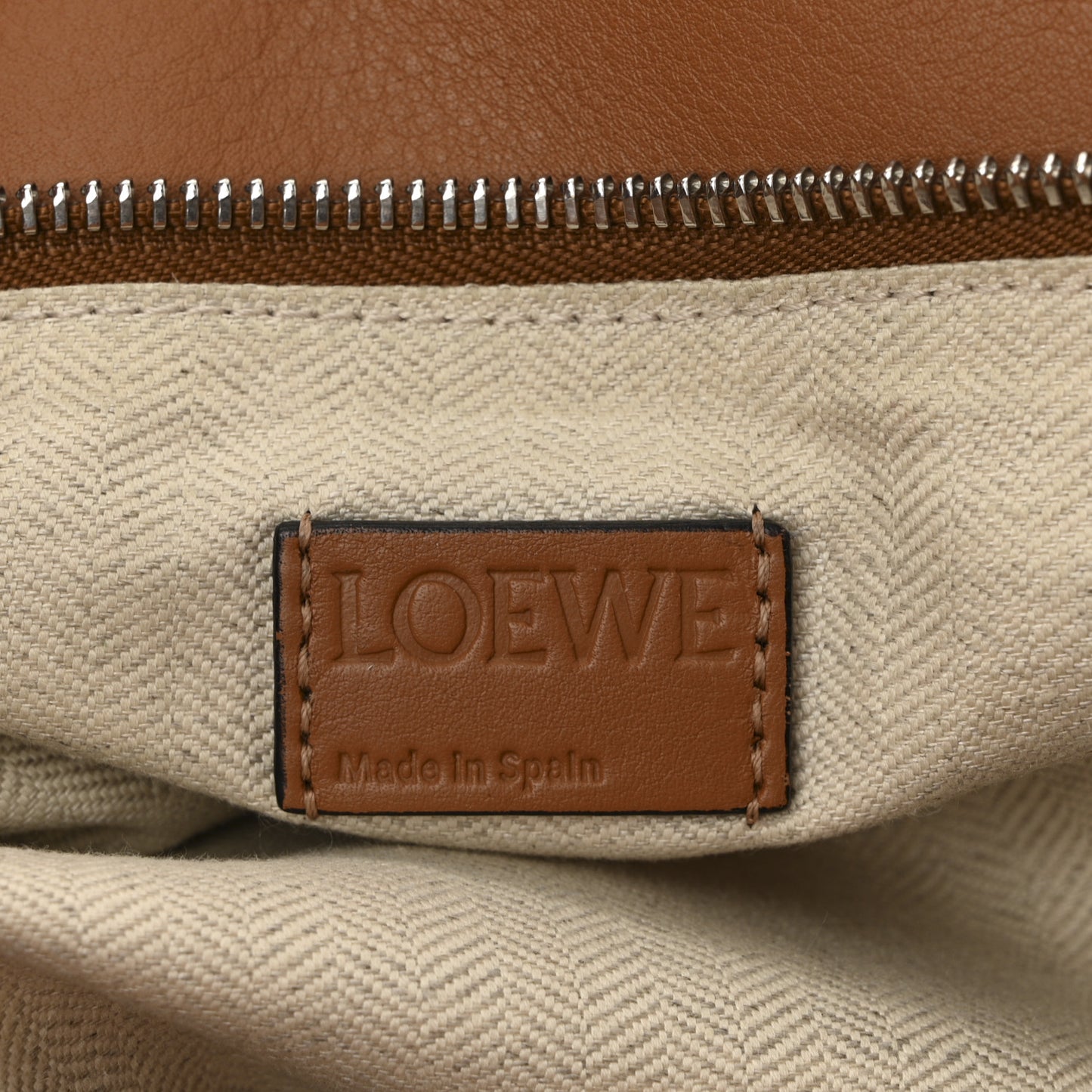 Calfskin Large Puzzle Bag Tan