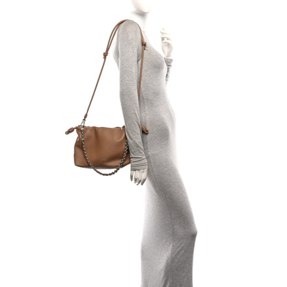 Loewe Mellow Nappa Donut Medium Chain Flamenco Knot Clutch Mocha 2 of 10
