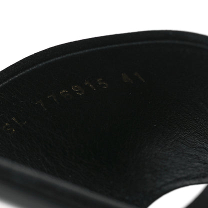 Saint Laurent Satin Mens Carlyle Slide Sandals 41 Black 9 of 10