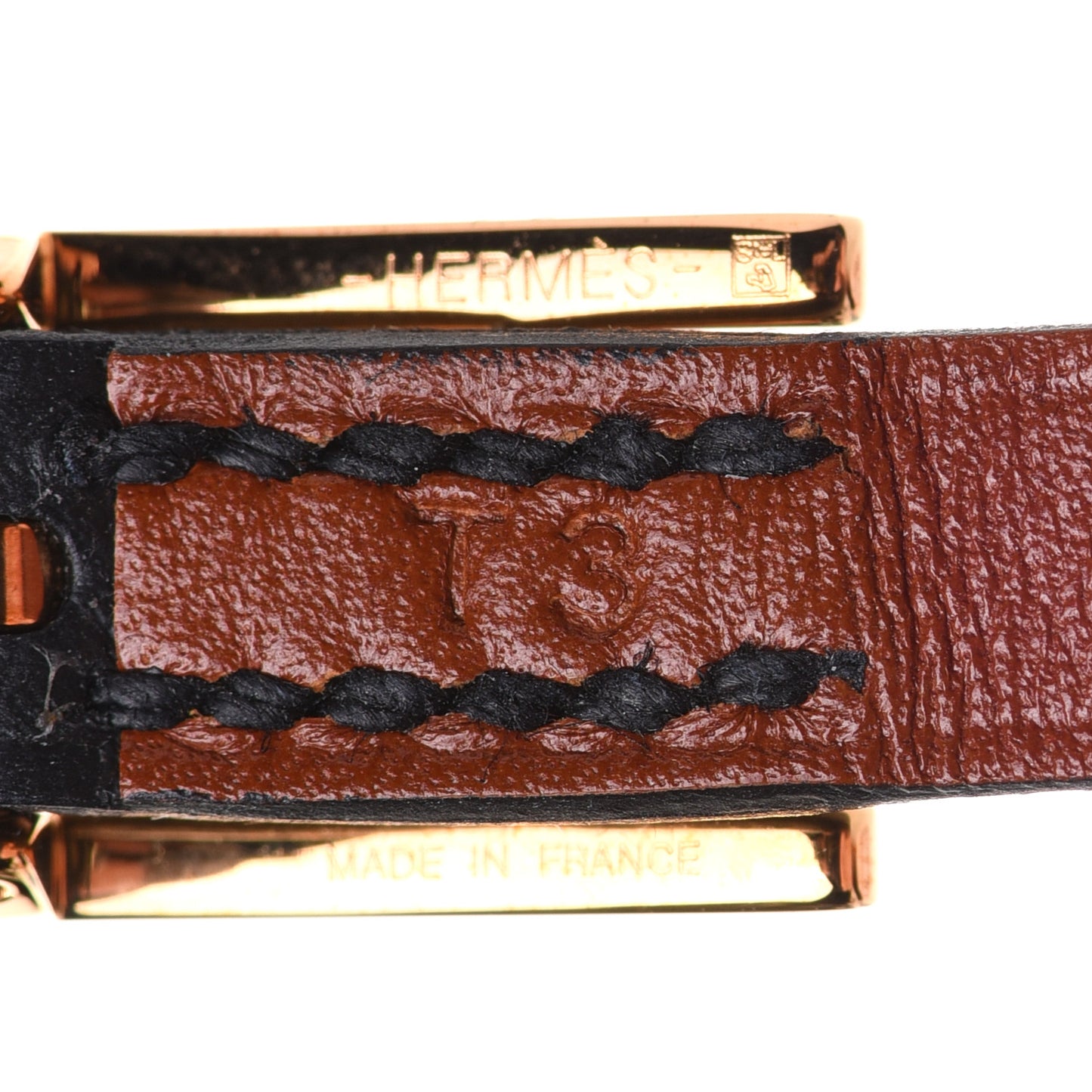 Chamonix Tadelakt Behapi Double Tour Reversible Bracelet T3 Black Fauve