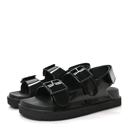 Gucci Rubber Mini Double G Womens Isla Dad Sandals 37 Black 3 of 8