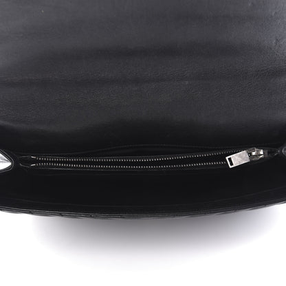 Saint Laurent Sheepskin Matelasse Chevron Monogram Large College Satchel Black 5 of 9
