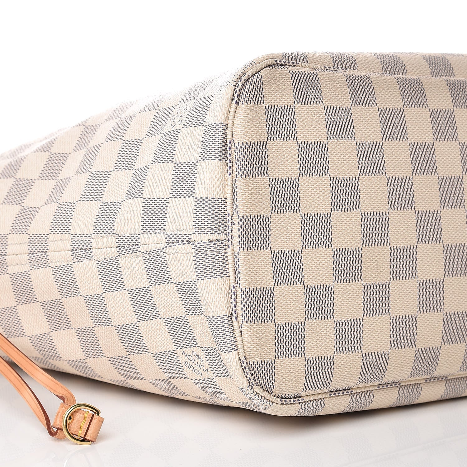 Louis Vuitton Damier Azur Neverfull MM Rose Ballerine 12 of 13