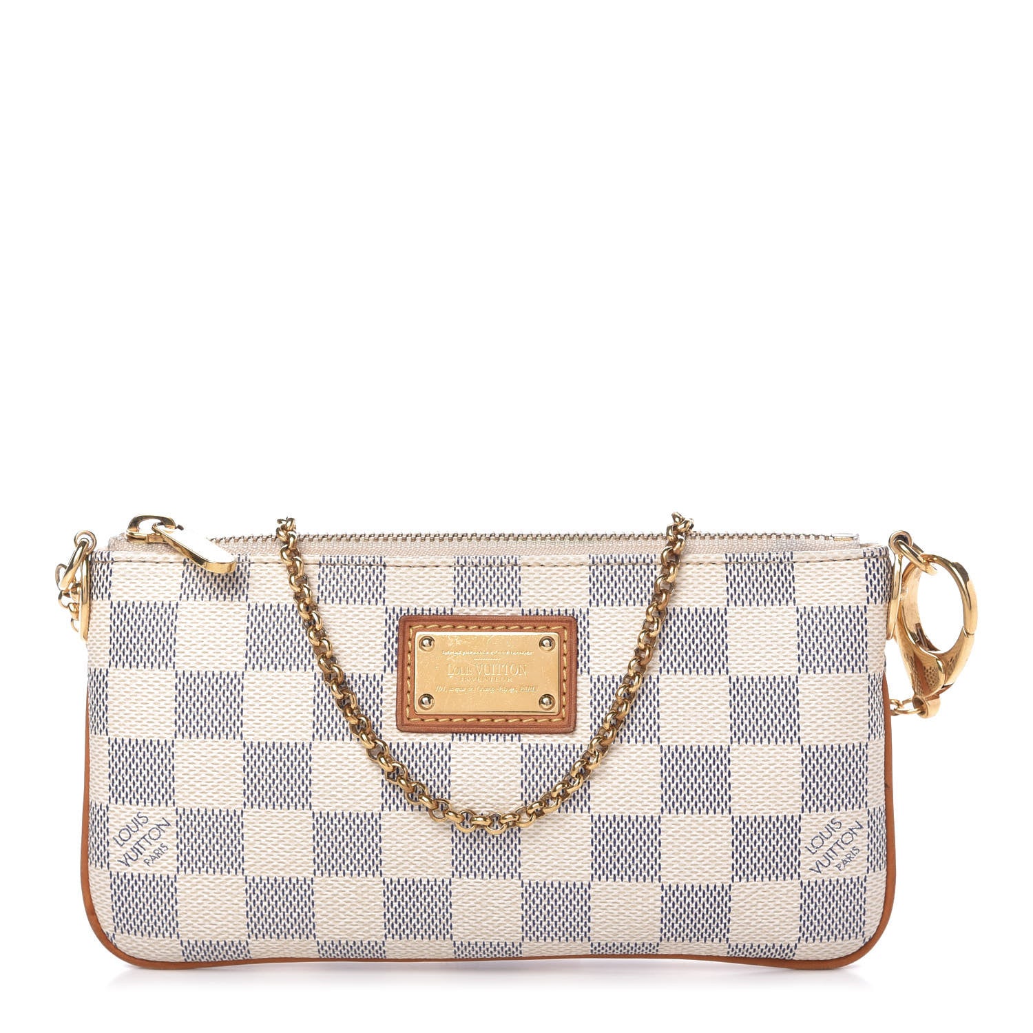 Louis Vuitton Damier Azur Pochette Milla MM 1 of 9
