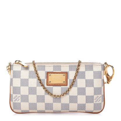 Louis Vuitton Damier Azur Pochette Milla MM 1 of 9