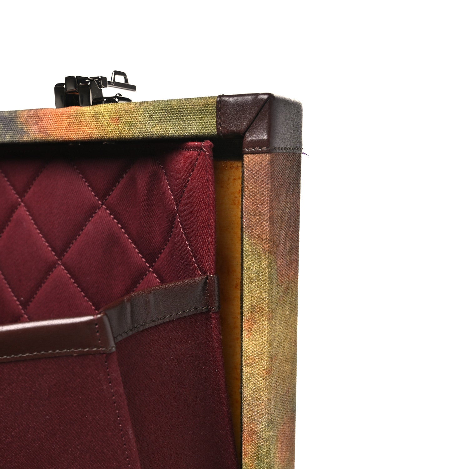 Chanel Washed Toile Graffiti On The Pavements Briefcase Khaki Multicolor 10 of 10