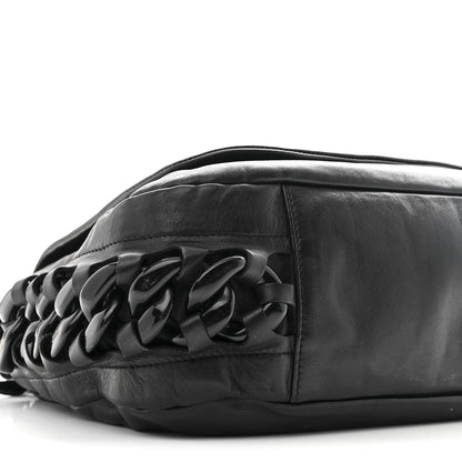 Chanel Calfskin Modern Chain Rhodoid Flap Black 9 of 10