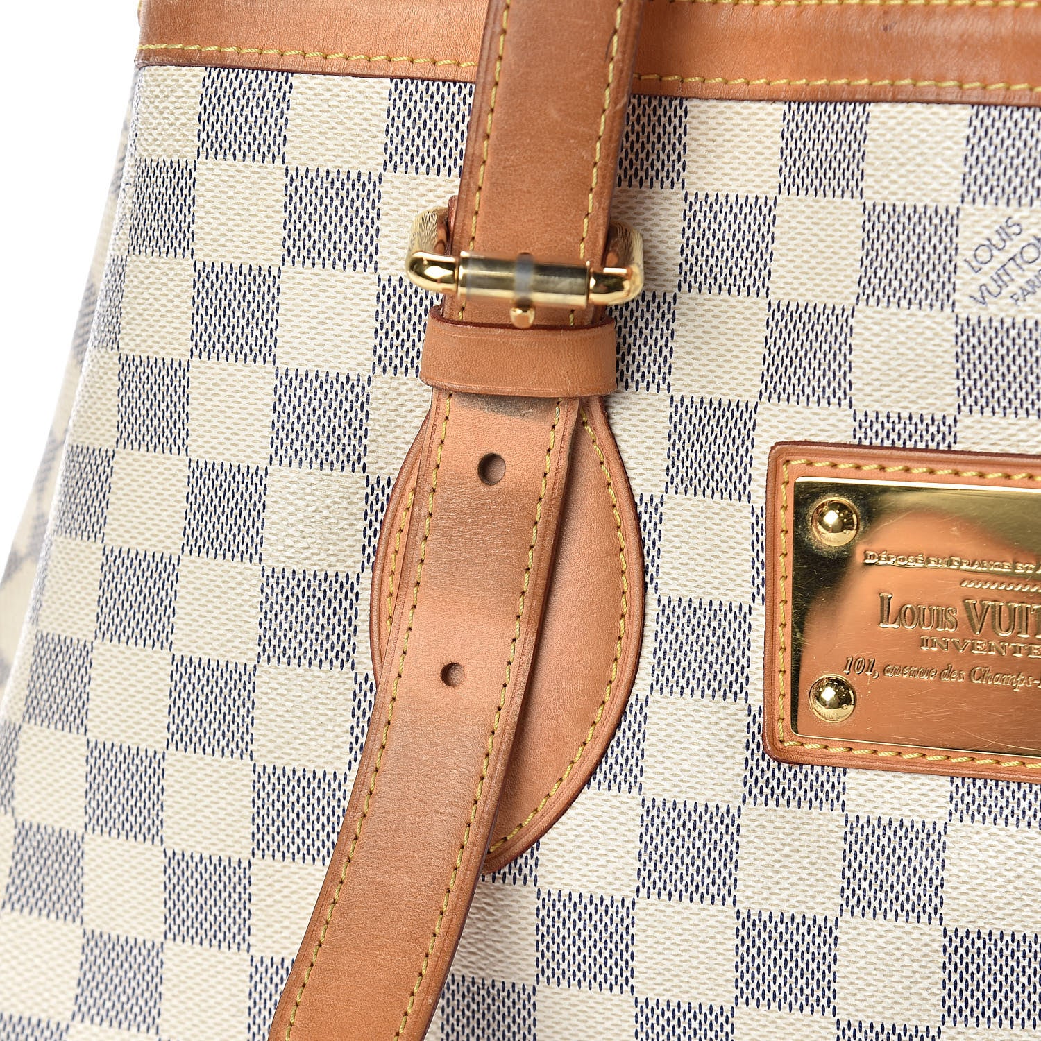 Louis Vuitton Damier Azur Hampstead MM 11 of 14