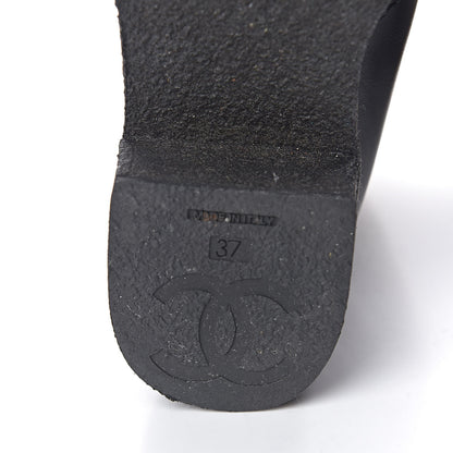 Chanel Shearling Calfskin Short Boots 37 Black 11 of 12