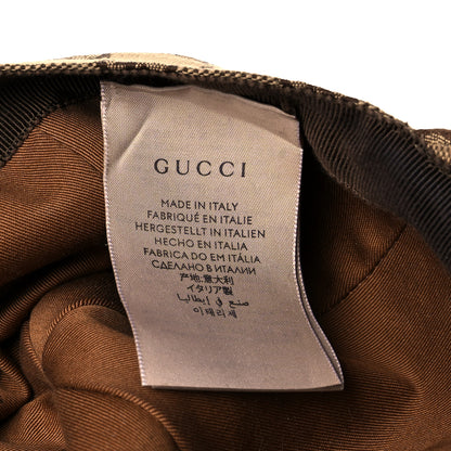 Gucci Monogram Textured Dollar Calfskin Zeno Baseball Hat XL Beige 8 of 9