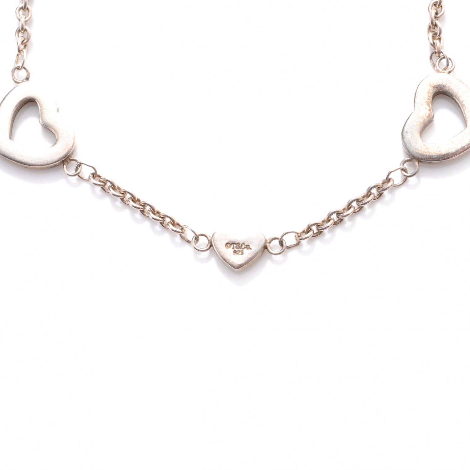 Tiffany Sterling Silver Heart Toggle Bracelet 3 of 4