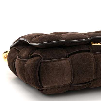 Bottega Veneta Suede Maxi Intrecciato Padded Chain Cassette Crossbody Bag Fondant 8 of 9