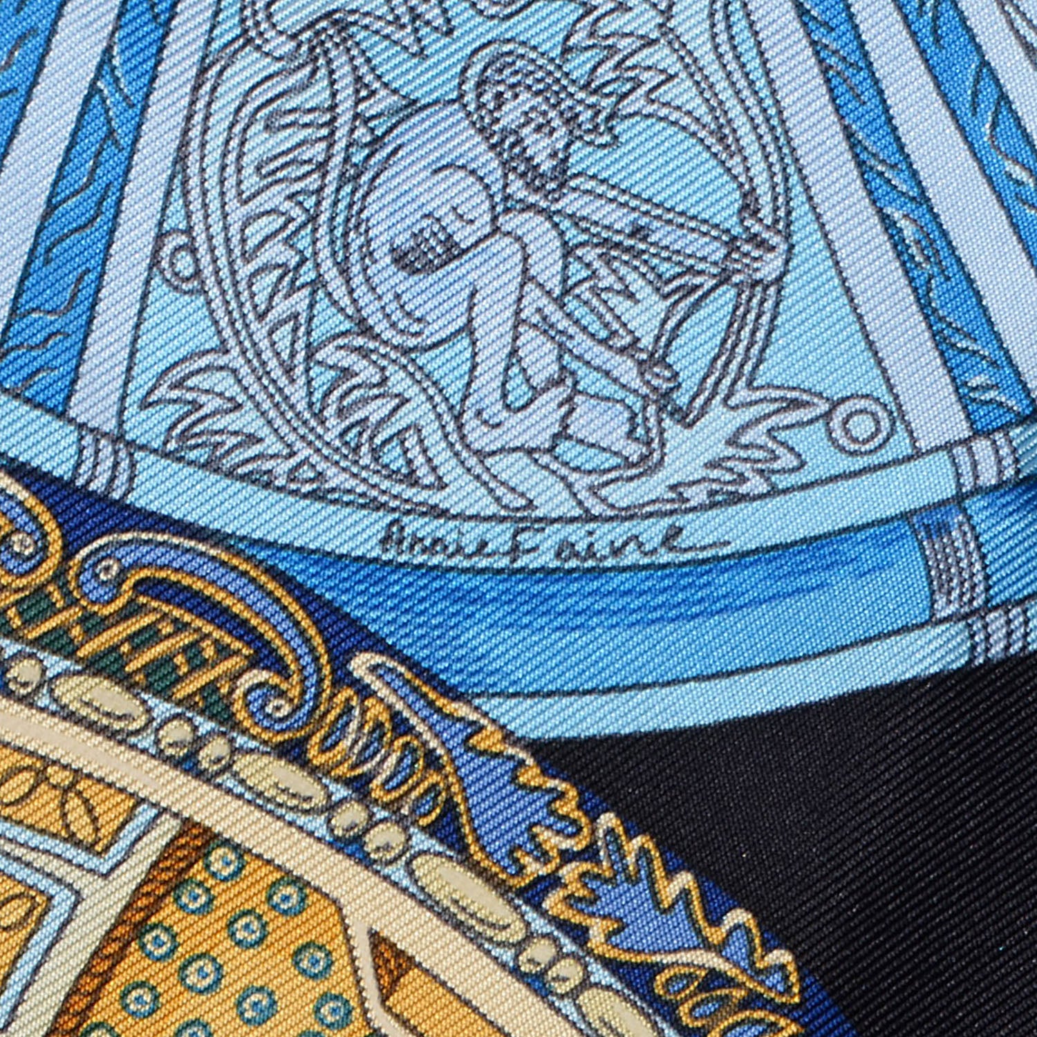 Hermes Silk Les Domes Celestes Scarf 90 5 of 7