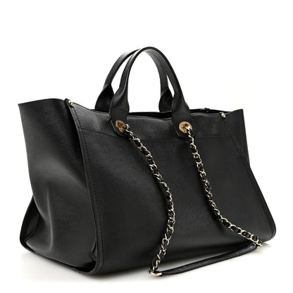 Chanel Caviar Large Studded Deauville Tote Black 3 of 14