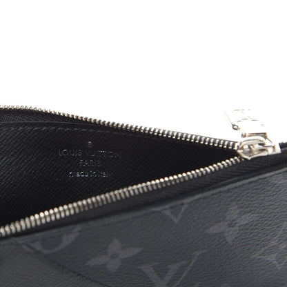 Louis Vuitton Monogram Eclipse Taiga Coin Card Holder 6 of 6