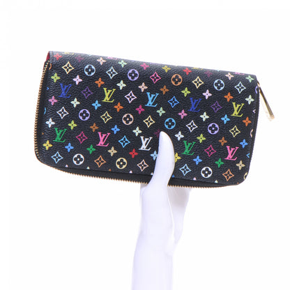 Louis Vuitton Monogram Multicolor Zippy Wallet Black Grenade 2 of 7