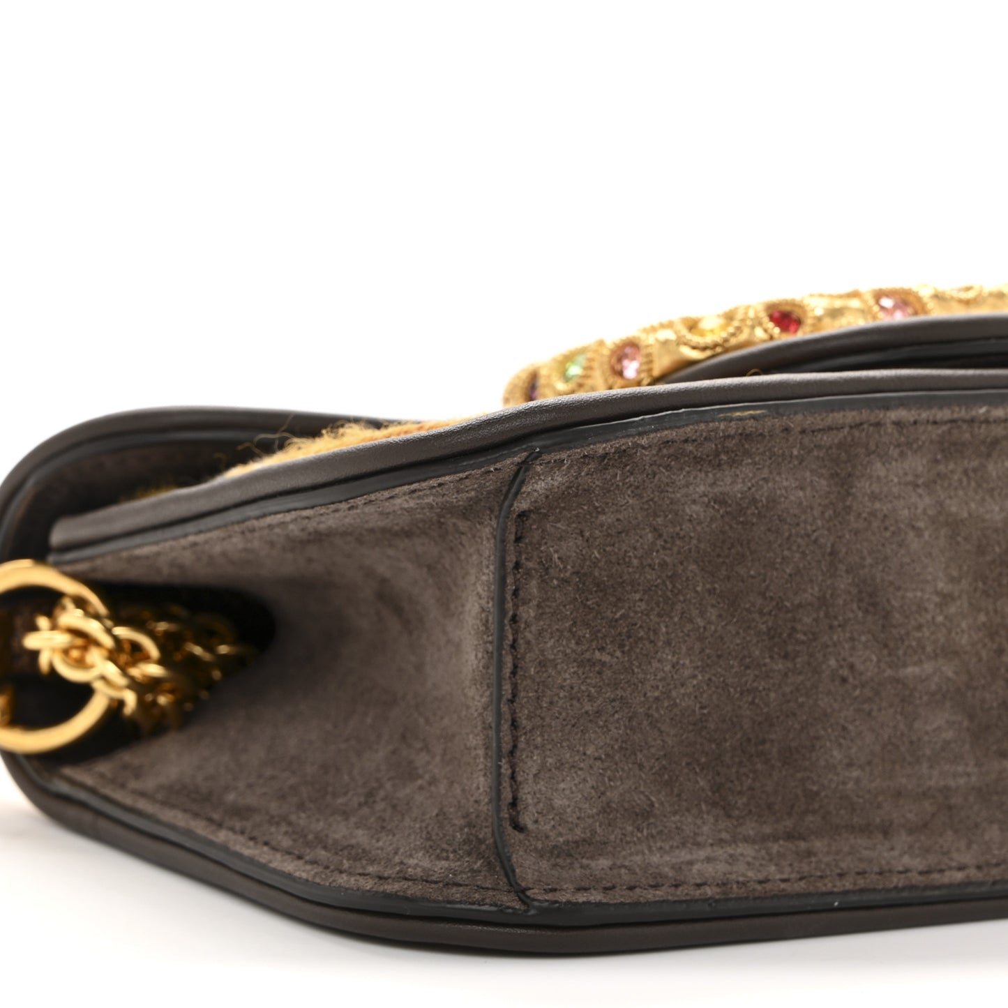 Fabric Karung Crystal Embroidered Vlogo Small Loco Shoulder Bag Multicolor