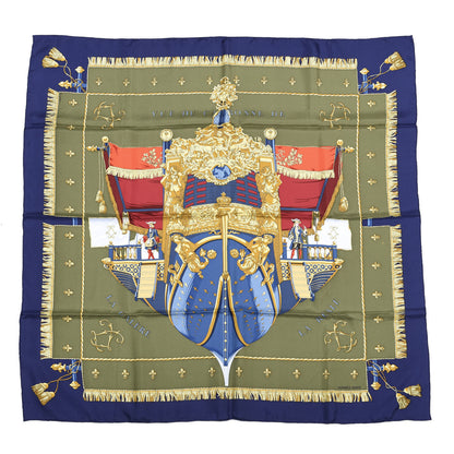 Hermes Silk Vue Du Carosse De La Galere La Reale Scarf 90 1 of 3