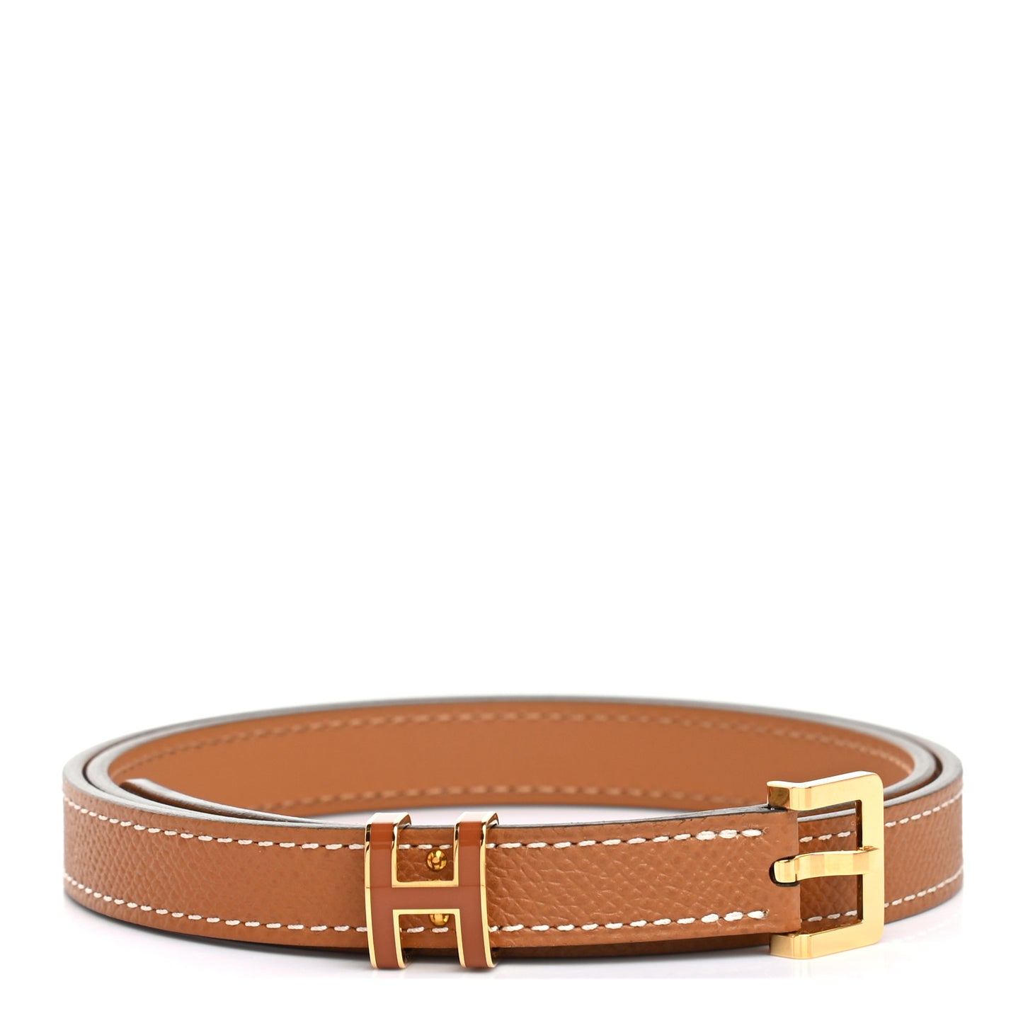 Epsom 15mm Pop H Belt 70 Gold