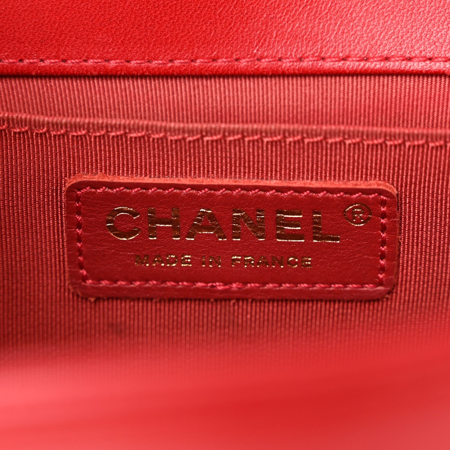 Chanel Lambskin Quilted Medium Boy Flap Red 6 of 9