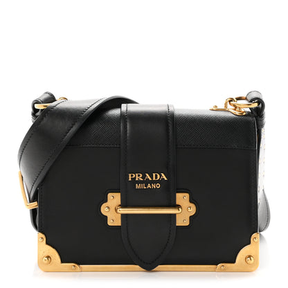 Prada City Calf Saffiano Cahier Bag Black 1 of 11