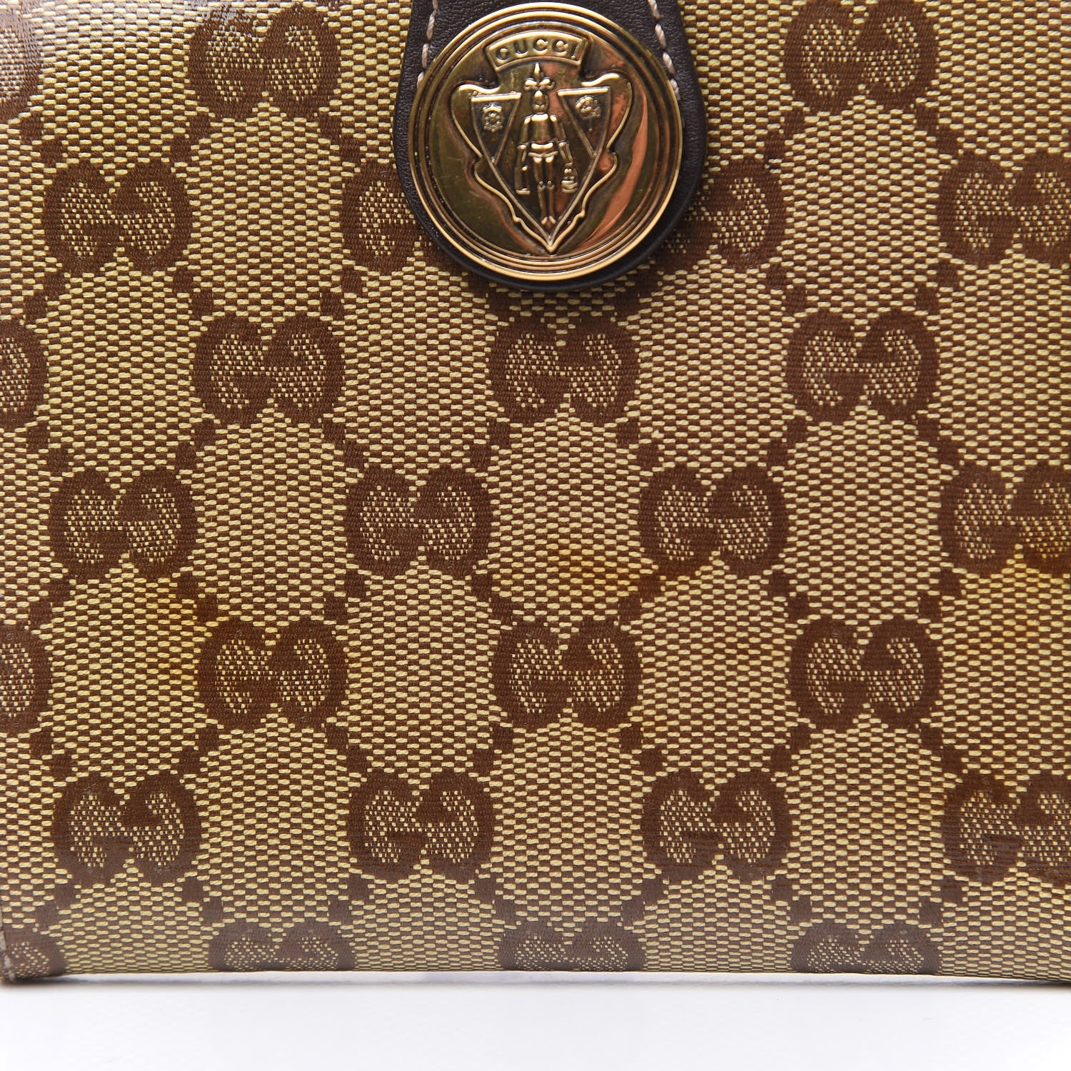 Gucci Crystal Monogram Hysteria French Wallet Dark Brown 8 of 11