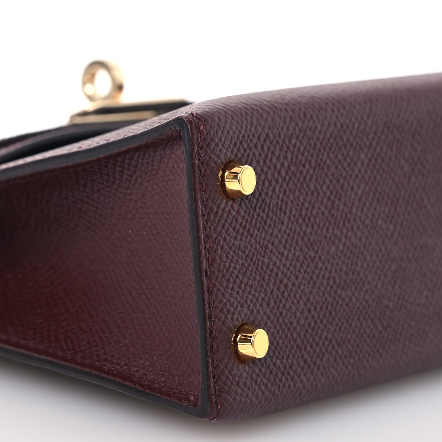 Epsom Horseshoe Mini Kelly Sellier 20 Bordeaux Vert Bosphore
