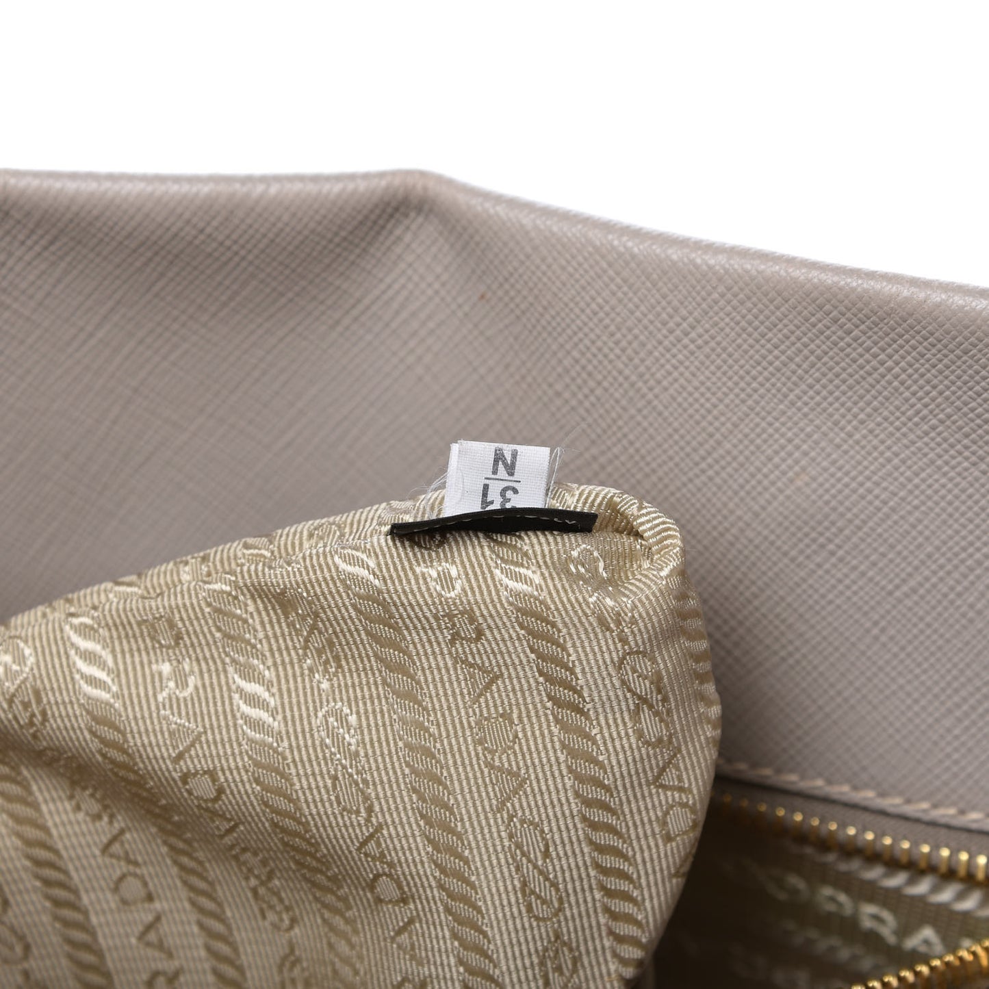 Saffiano Soft Calfskin Tote Argilla