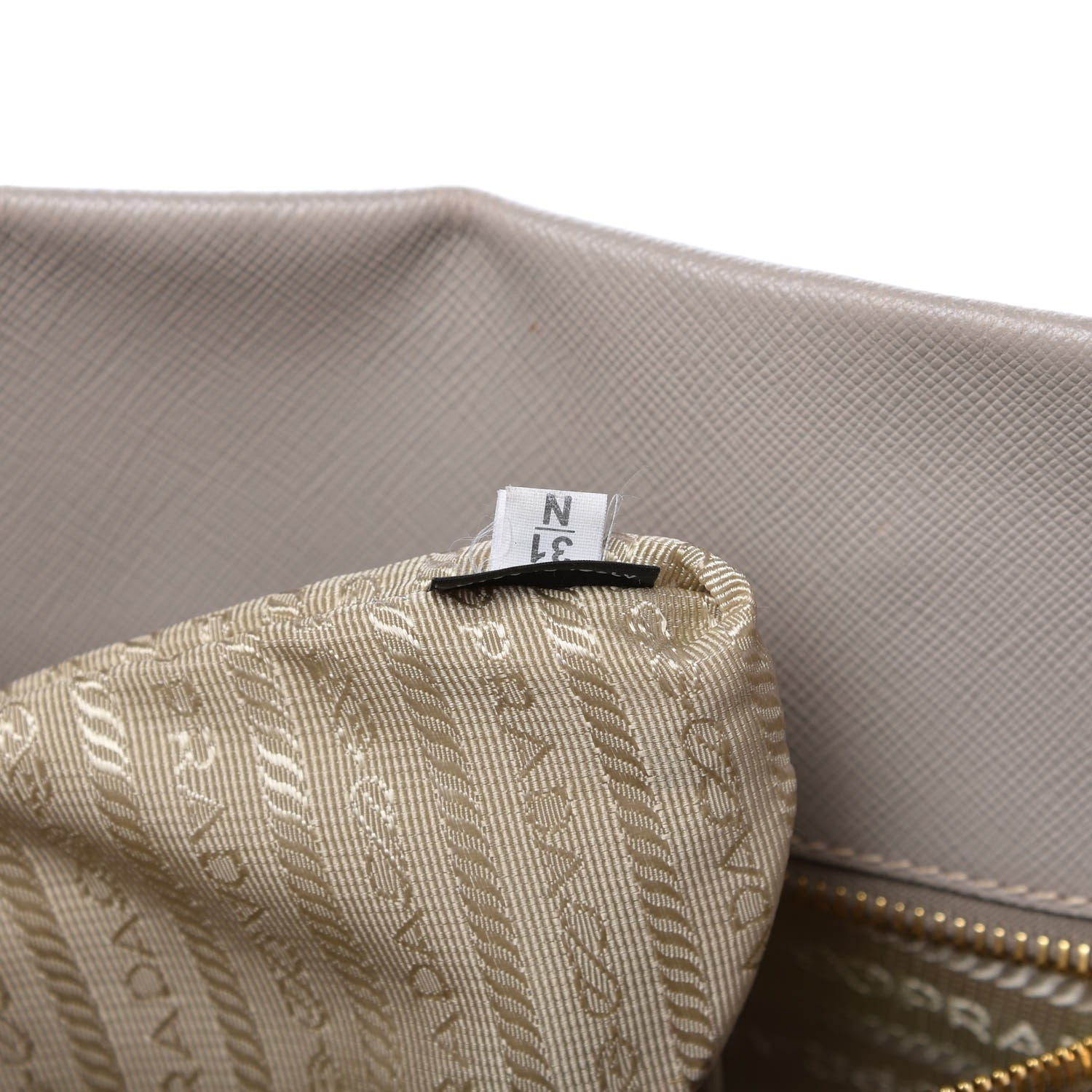 Prada Saffiano Soft Calfskin Tote Argilla 9 of 10