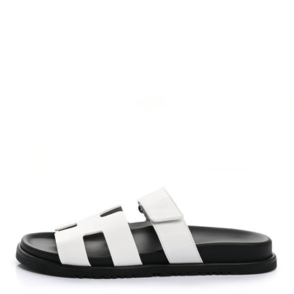 Hermes Calfskin Womens Chypre Sandals 39 White 1 of 9