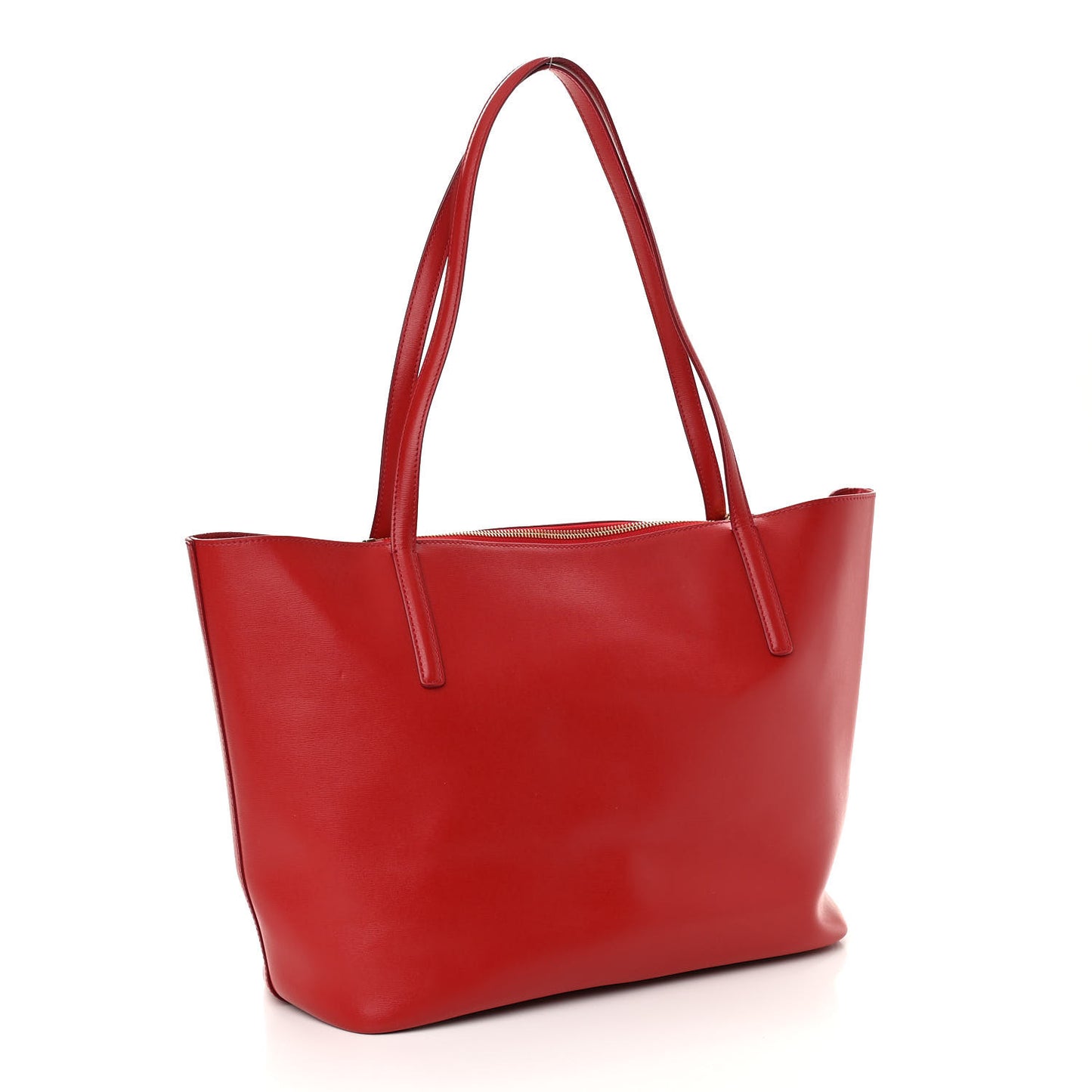Calfskin Medium Gancini Tote Red
