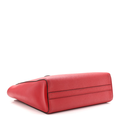 Prada Saffiano Soft Calfskin Tote Fuoco 4 of 11