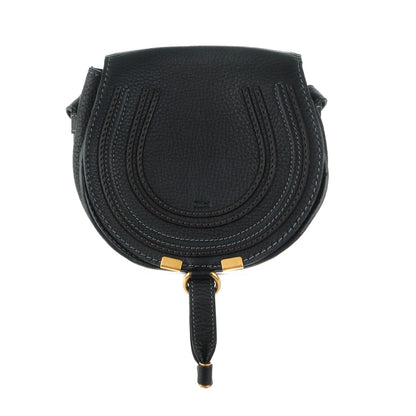 Chloe Calfskin Mini Marcie Round Crossbody Bag Black 1 of 8